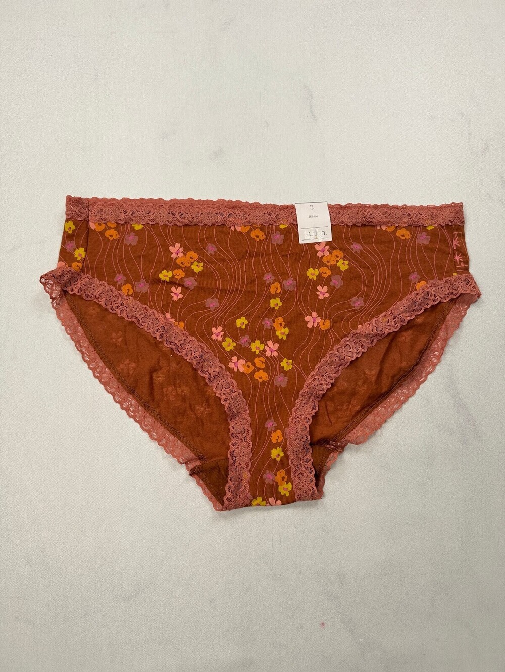 Auden Floral Brief Rust Modern Feminine - Womens 1X